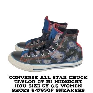 Converse All Star Chuck Taylor Ct Hi Midnight Hou Size 5Y 6.5 Women Shoes 647630